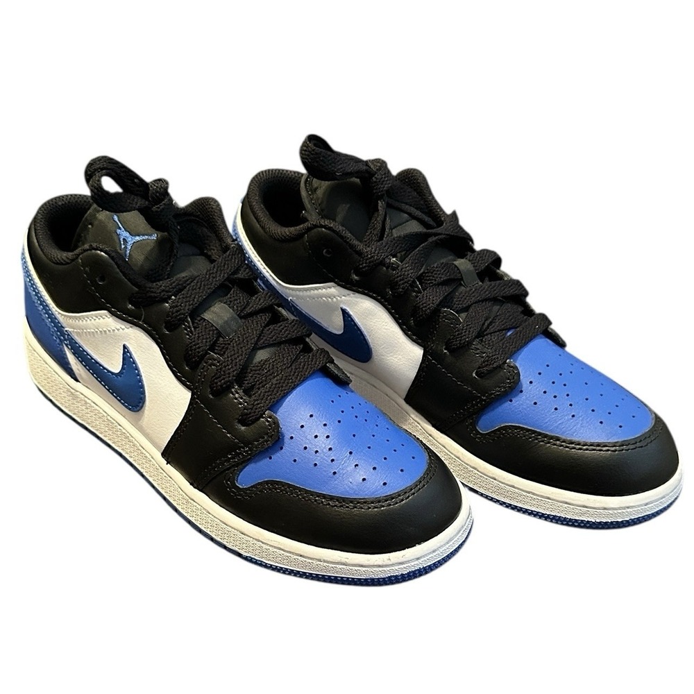 Nike Air Jordan Boy's 1 Low (GS) Alternate Royal White Royal Blue Size 6.5Y